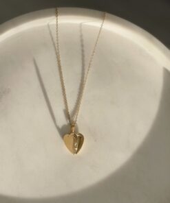 Ketting medallion vintage hart 7 Ketting medallion vintage hart