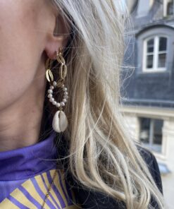 statement oorbellen shell we love you