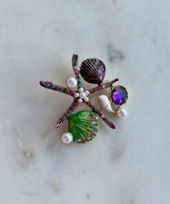 Broches spice it up- purple sea side