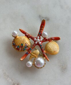 Broches spice it up- orange sea side