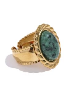 ring royal chic - emerald green
