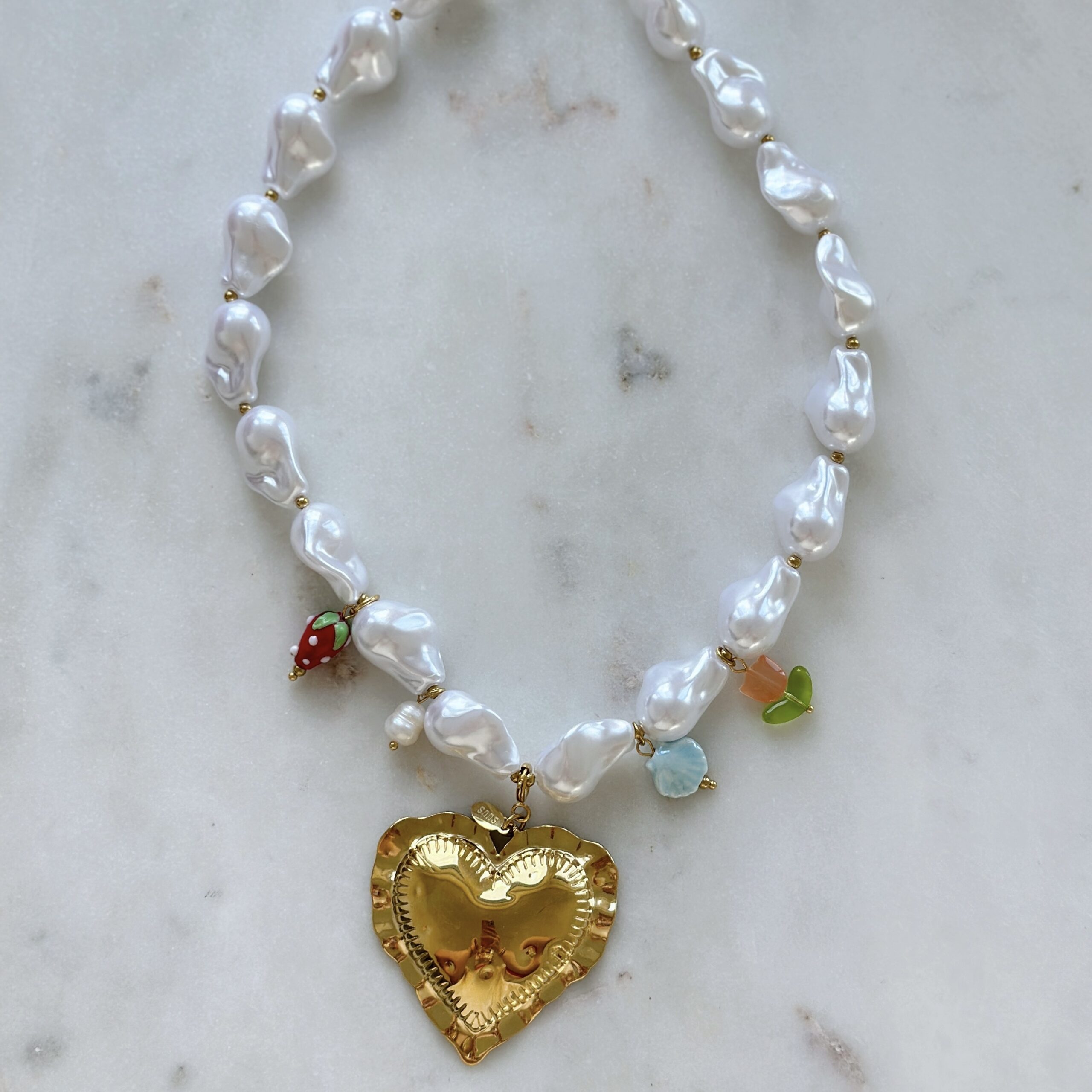 necklace boho pearl 1 necklace boho pearl