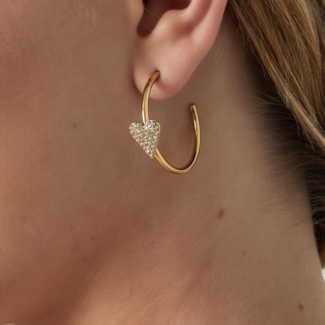 oorringen Heart of diamonds 3 oorringen Heart of diamonds - Image 3