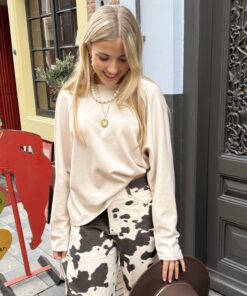 Boho Fringe Trui - beige 6 Boho Fringe Trui – Beige