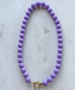 Kralenketting boho dream 10 mm - lila