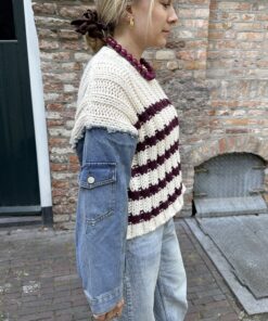 Trui Denim en Bordeaux Dream