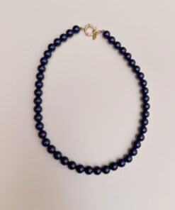 Kralenketting boho dream 10 mm - donkerblauw