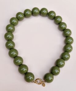 Kralenketting boho dream 20 mm - Olive