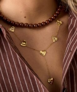 Ketting Falling Hearts Glow