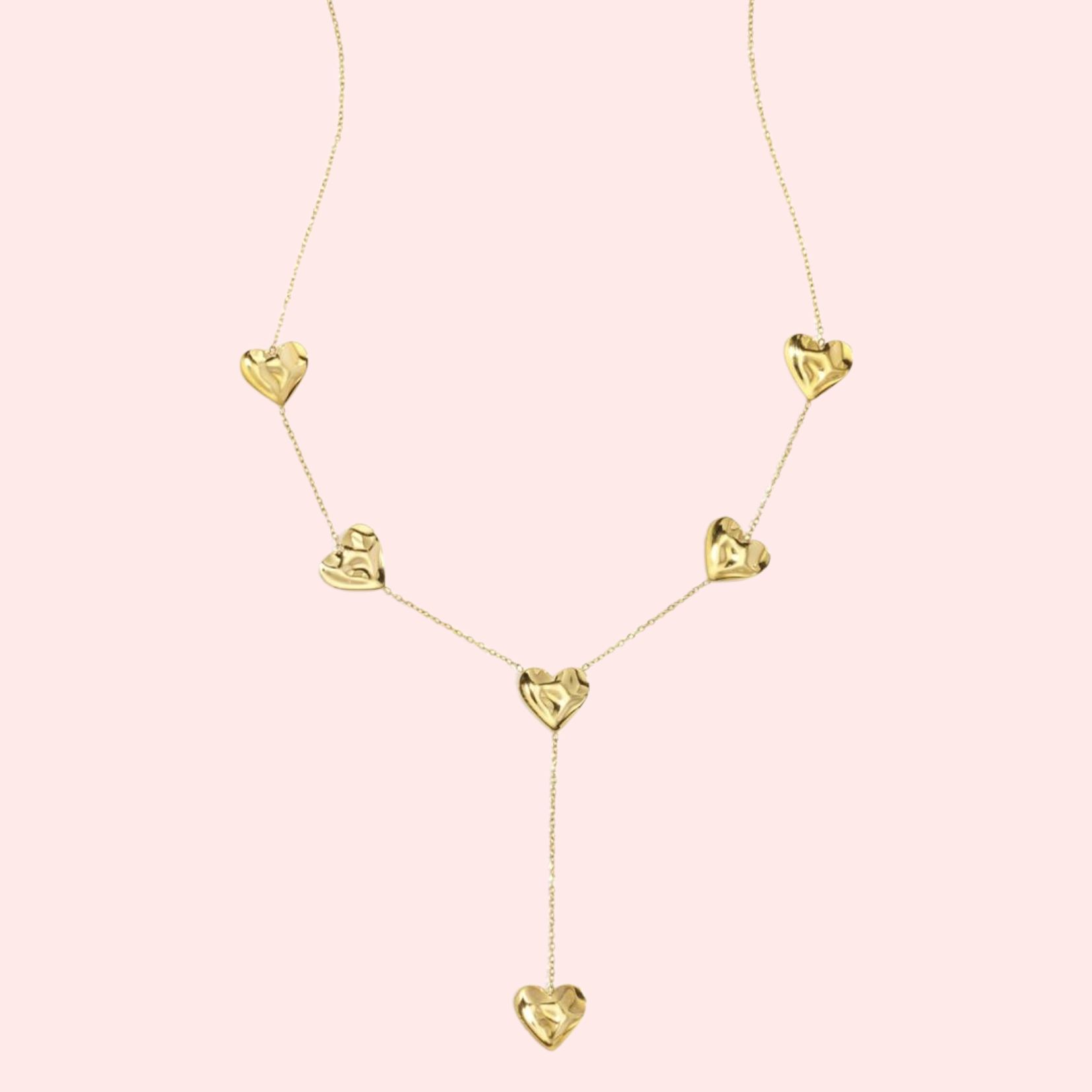 Ketting Falling Hearts Glow 1 Ketting Falling Hearts Glow