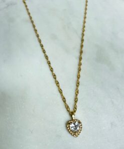Ketting Vintage heart glow