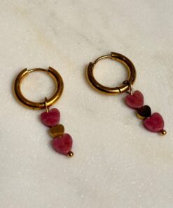 oorbellen Rosy Hearts