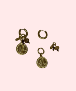 3-in-1 Oorbellen brown coin 5 PRODUCTFOTOS HIERIN PLAKKEN 2