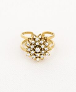 Spinner Ring Golden Sun Bloom