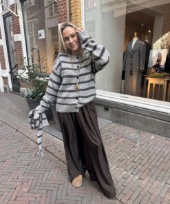 Sjaaltrui Cozy Stripes Grey