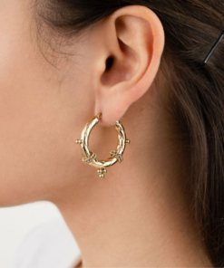 Oorbellen Twisted Charm Hoops