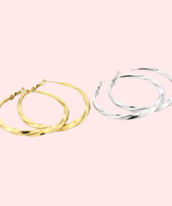 Oorbellen Twisted Classic Hoops