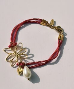 armband ruby pearl