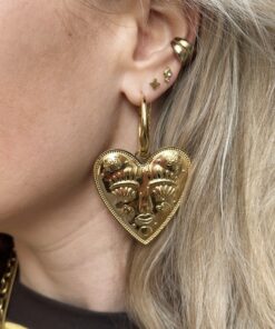 Oorbellen Boho hearts