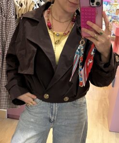 trenchcoat jasje aubergine