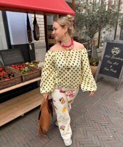 Top Polka Romance Geel
