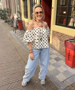 Top Polka Breeze Wit