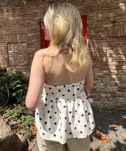 polka dot top - bruin/wit 9 IMG 5278