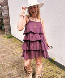 summer ruffle dress - short