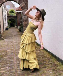 summer ruffle dress - long