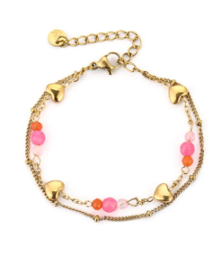 2-in-1 armband colourful hearts