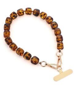 Telefoonkoord Amber Beads