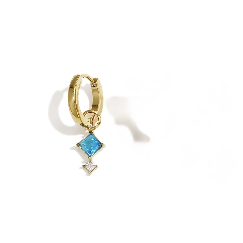 Oorbellen Blue I love you 1 Oorbellen Blue I love you